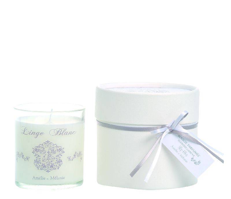Amélie et Mélanie - Linge Blanc - Dárková vonná svíčka z Provence