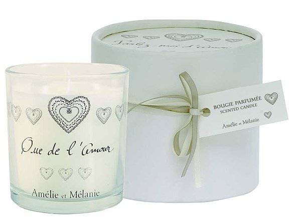 Amélie et Mélanie - Que de ľ Amour - Dárková vonná svíčka z Provence