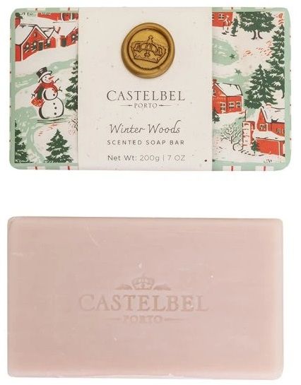 Castelbel Vintage Winter Woods Vánoční tuhé mýdlo, 200 g