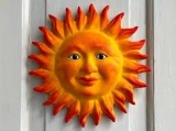Slunce keramické plastické 23 cm