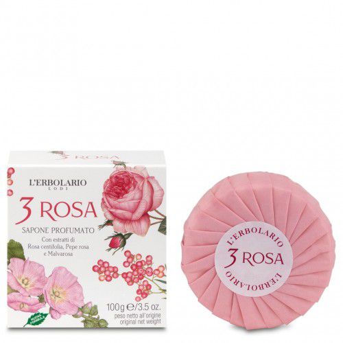 L´ERBOLARIO 3 Rosa Parfémované mýdlo 100g