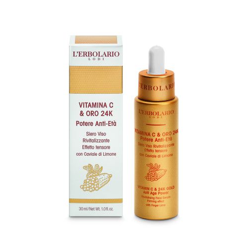 L´ERBOLARIO Vitamina C & Oro 24K Pleťové sérum 30 ml